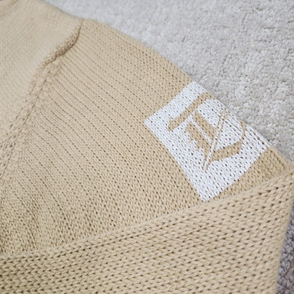 Diesel Sweater Men XL Wool Blend Chunky Knit Turtleneck Grandpa Beige Heavy - Picture 3 of 11